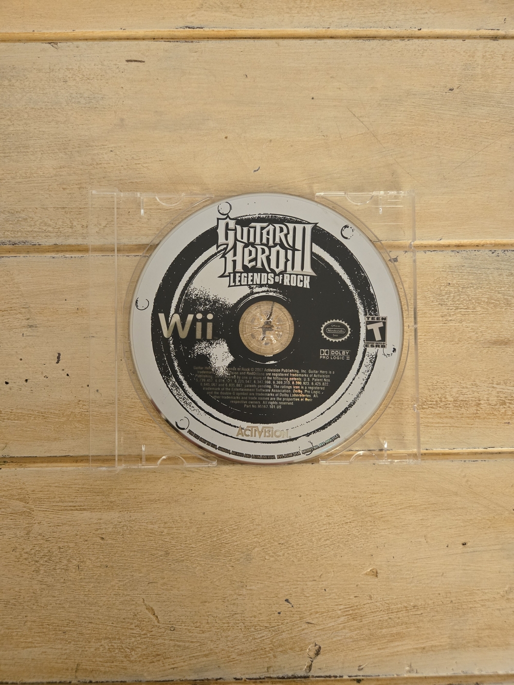 Guitar Hero III: Legends of Rock (Wii) Game Disc